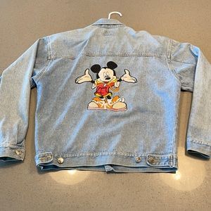 Vintage Y2K Mickey Mouse Denim Jacket